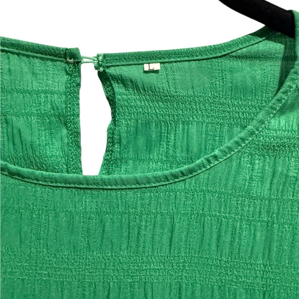 SHEIN Emerald Ruffle Sleeve Mini Dress - Picture 2 of 4